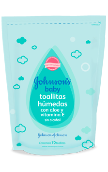 JOHNSON’S® baby toallitas húmedas con aloe y vitamina E