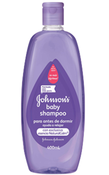 JOHNSON’S® baby shampoo para antes de dormir